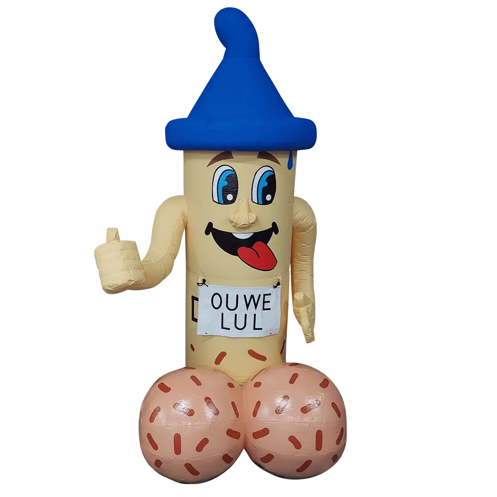 Grappige opblaaspop ouwe lul
