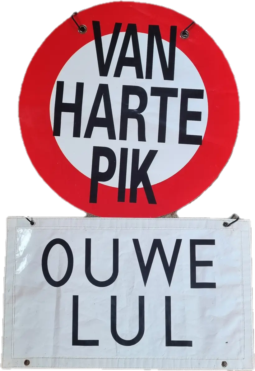 Ouwe lul bordjes